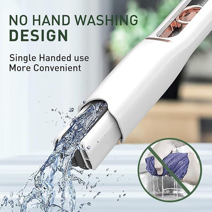 QuickMop™ – 2-in-1 Mop | Self-Squeezing Roller | Lightweight & Space-Saving
