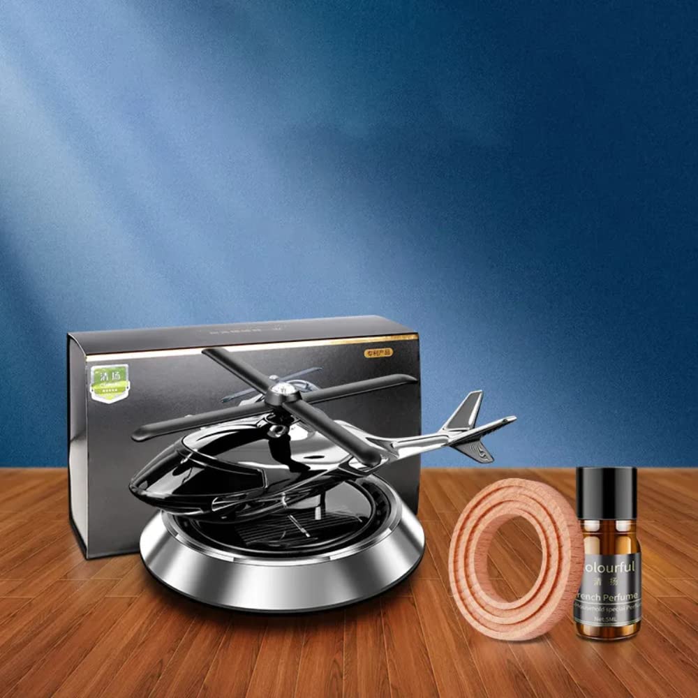 Solar Powered Helicopter Car Perfume Diffuser