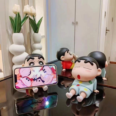 Shinchan Rotating Keychain + phone holder combo