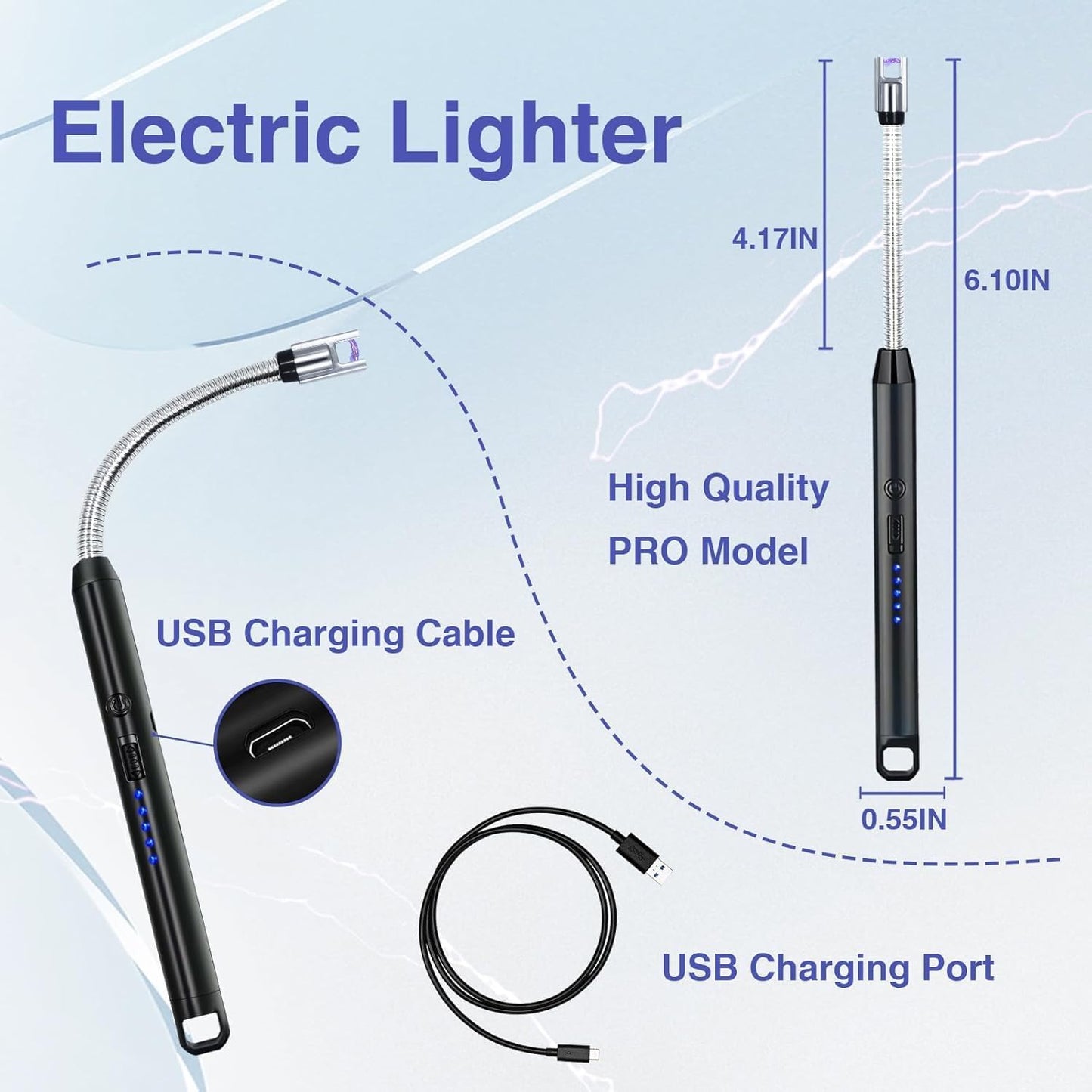 Electric Lighter Rechargeable with 1 Year Warranty