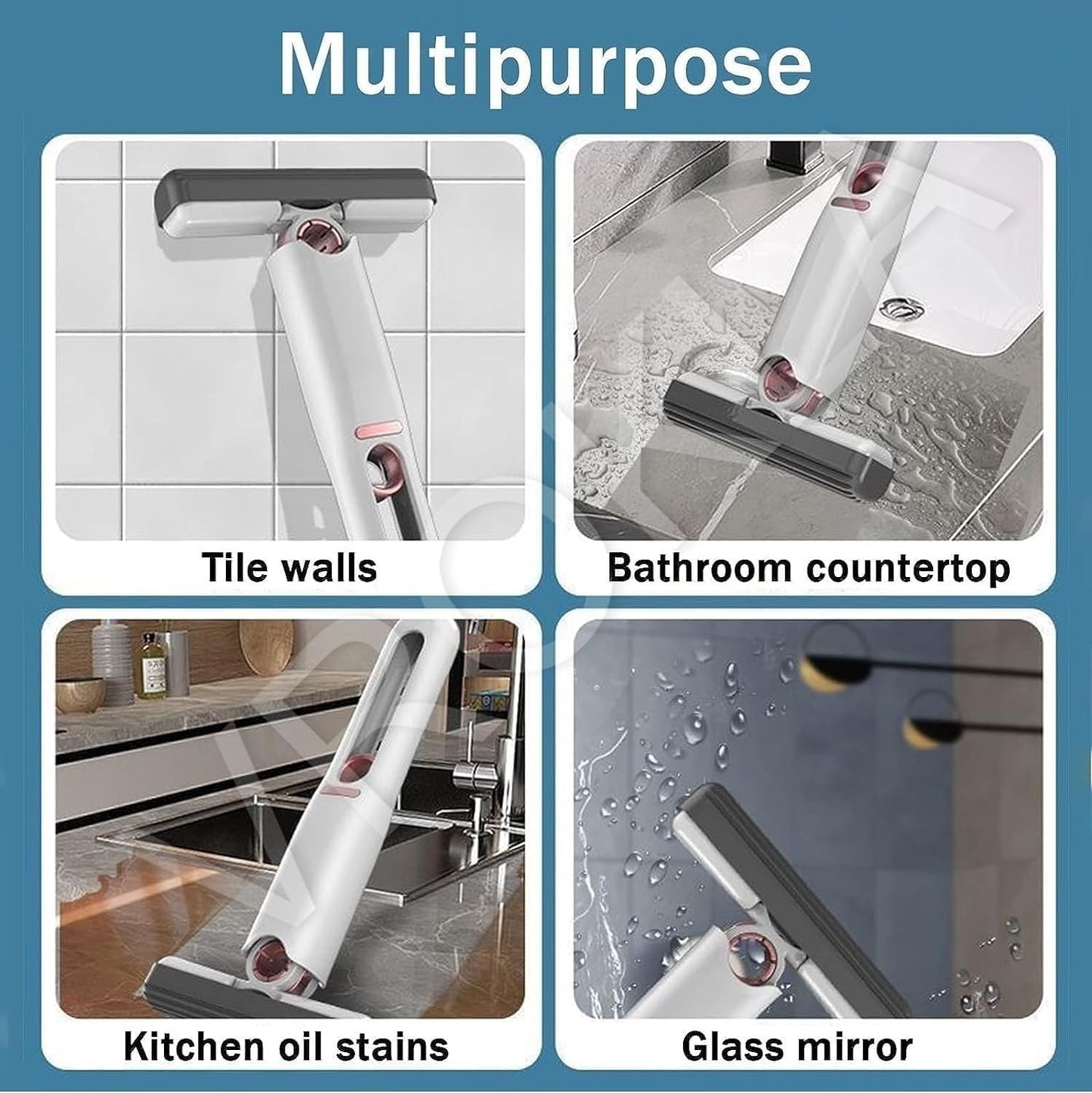 QuickMop™ – 2-in-1 Mop | Self-Squeezing Roller | Lightweight & Space-Saving