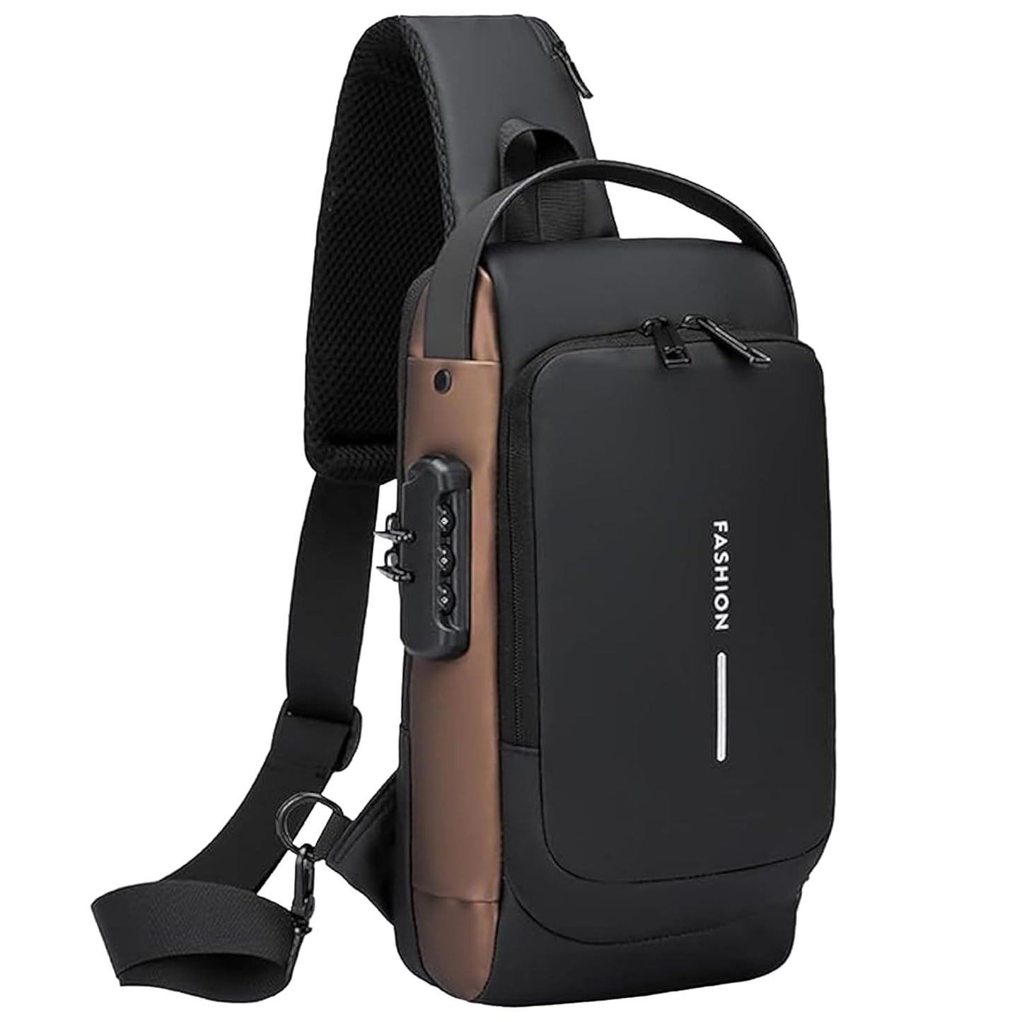 Unisex Anti-Theft Waterproof Crossbody Chest Bag with USB Charging Port
