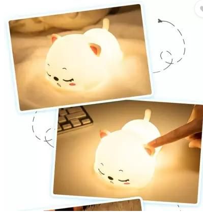 Silicon Snoring Cat Night Light Night Lamp