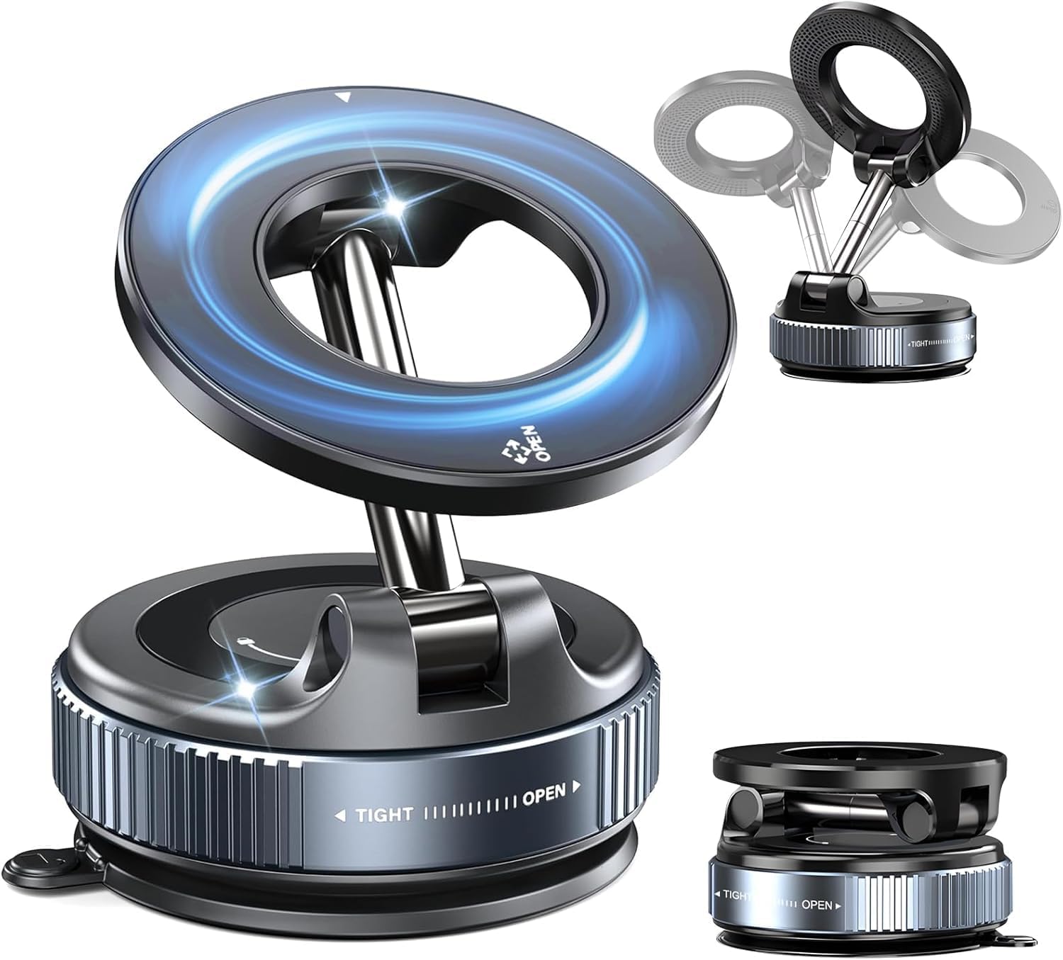 HoldEase™ – Ultra-Strong Magnetic Base | Hands-Free Viewing | Works with All Phones